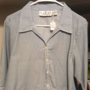 Hana 3/4sleeve button down tailored shirt